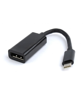 Cablu gembird usb-c la displayport 4k 60hz negru (a-cm-dpf-01) 313916