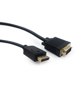 Cablu video gembird displayport (t) la vga (t) 1.8m, qxga (2048x1536) 60hz...