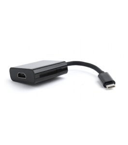 Cablu video gembird usb-c la hdmi 4k uhd 15cm negru a-cm-hdmif-01 314081