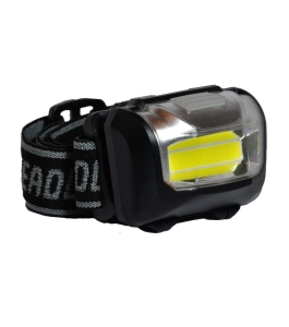 Lanterna led spacer sp-hlamp, 3w cob, 3 batterii aaa Plastic Negru 313738