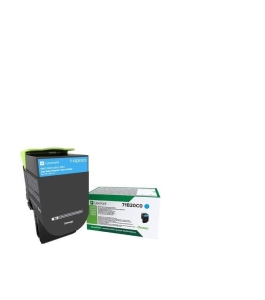 Toner lexmark 71b20c0, cyan ,return program ,2.3k,cx317dn/417de,...