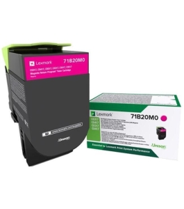 Toner lexmark 71b20m0, magenta ,return program ,2.3k,cx317dn/417de, Magenta...