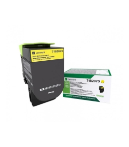 Toner lexmark 71b20y0, yellow ,return program ,2.3k,cx317dn/417de, Galben...