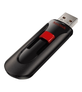 Memorie usb flash drive sandisk cruzer glide, 64gb, usb 2.0 Plastic Negru...