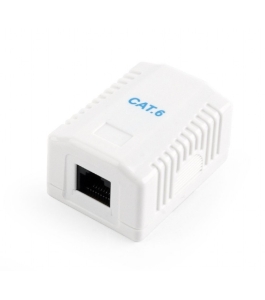 Priza rj45 gembird cat6. utp, 1 x rj45, include kit montare, alb...