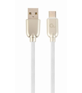 Cablu alimentare si date gembird cc-usb2r-amcm-2m-w, 2m, usb 2.0 la usb...