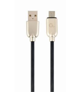 Cablu alimentare si date gembird premium 2m, usb 2.0 la micro-usb 2.0, negru,...