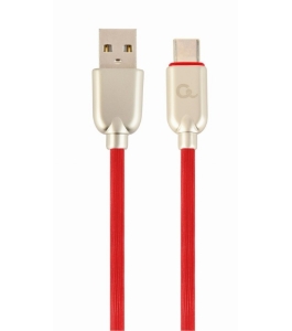 Cablu gembird usb 2.0 (t) la usb 2.0 type-c (t), 2m, premium, cauciucat,...