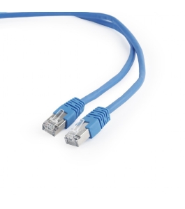 Cablu patch cord ftp gembird cat6, 0.5m, albastru, ecranat, awg26...