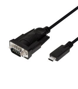 Cablu adaptor usb logilink au0051, usb 2.0 type-c (t) la serial db9m (9-pin)...