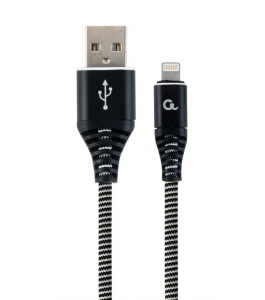 Cablu alimentare si date gembird premium 2m, usb 2.0 (t) la lightning (t),...