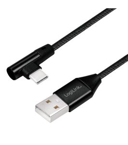 Cablu alimentare si date logilink premium, usb 2.0 la usb type-c, 1m, negru...