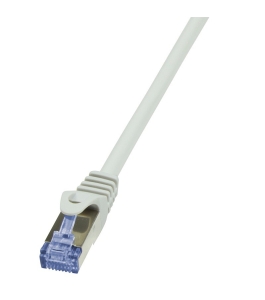 Cablu de retea logilink cat6a s/ftp lszh 1.5m gri awg26 dublu ecranat cq3042s...