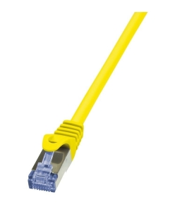 Cablu de retea logilink cat6a s/ftp lszh 3m galben awg26 dublu ecranat...