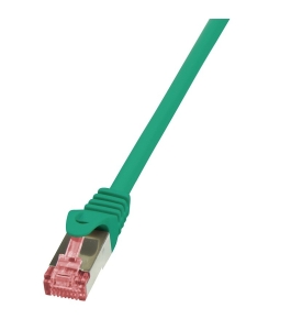 Cablu de retea patch cord s/ftp logilink cq2055s cat6, cupru, 2 m, verde,...