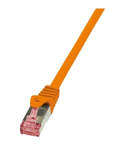 Cablu de retea s/ftp logilink cat6, lszh, cupru, 5m, portocaliu, awg27, dublu...