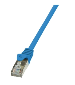 Cablu patch cord ftp logilink cat5e, 7.5m, albastru, awg26, ecranat - cp1086s...