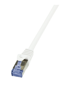 Cablu patch cord s/ftp logilink cat6a lszh alb 1.5m dublu ecranat awg26...