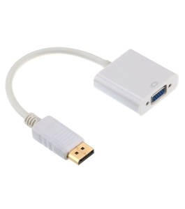 Cablu video gembird displayport (t) la vga (m), 10cm, full hd, alb, 316747