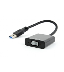 Cablu video gembird usb 3.0 la vga, 15cm, full hd, negru 316823