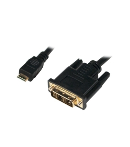 Cablu video logilink chm004 - adaptor mini-hdmi la dvi-d, 2m, negru 316345