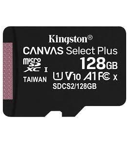 Card microsd kingston, 128 gb, microsdxc, clasa 10, standard uhs-i u1...