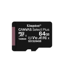 Microsd kingston, 64gb, select plus, clasa 10 uhs-i performance, r: 100 mb/s...