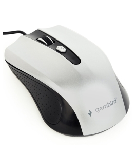 Mouse gembird mus-4b-01-bs, negru/gri, usb, optic, 1200 dpi Negru 316412