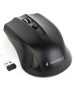 Mouse wireless gembird musw-4b-04, 2.4ghz, optic, 1600 dpi, negru Negru...