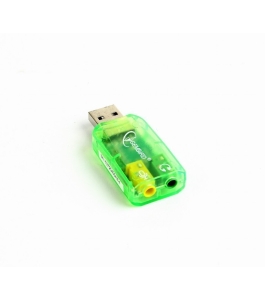 Placa de sunet gembird, extern, interfata usb, conectori 3.5 mm jack,...