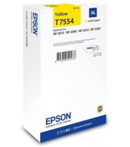 Cartus cerneala epson t75544, yellow, 4000 pagini, pentru wf-8590dwf,...