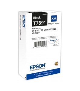 Cartus cerneala original epson black, t7891, pentru workforce pro wf-5620dwf,...