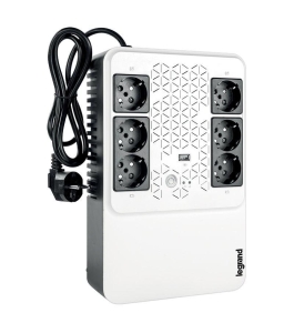 Ups legrand multiplug 600, 600va/360w, 6x german standard sockets, usb...