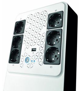 Ups legrand multiplug 800, 800va/480w, 6x german standard sockets, usb...