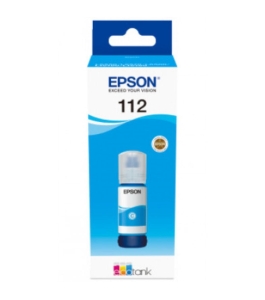 Cartus cerneala epson 112 ecotank , pigment cyan, capacitate 70ml, pentru...