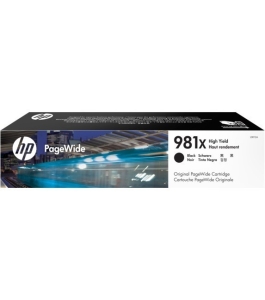 Cartus cerneala original hp black, nr.981x, pentru pagewide e58650|556|586,...