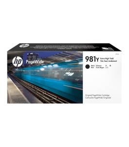 Cartus cerneala original hp black, nr.981y, pentru pagewide e58650|556|586,...