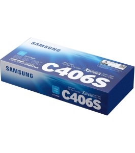 Toner original samsung cyan, c406s, pentru clp-360|365||clx-3300|3305, 1k,...