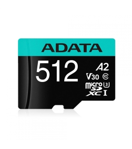 Card de memorie microsd adata 512gb, adaptor sd, class 10 319846