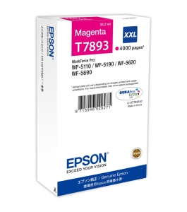 Cartus cerneala original epson magenta, t7893, pentru wf-5620, , incl.tv 0.11...