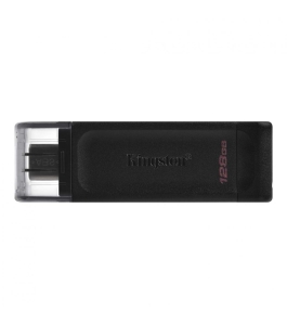 Memorie usb 3.2 type-c kingston 128 gb - negru (dt70/128gb) Plastic Negru...