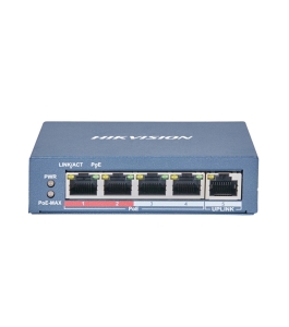 Switch hikvision ds-3e0105p-e(b), 4-port, poe 319314