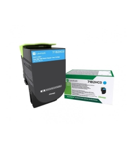 Toner lexmark 71b2hc0, cyan ,return program ,3.5k,cx417de, cx517de, cs417dn,...