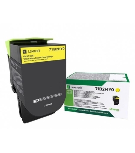 Toner lexmark 71b2hy0, yellow ,return program ,3.5k,cx417de, cx517de,...