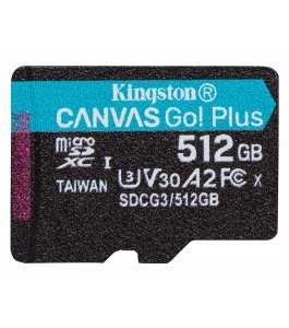 Card de memorie microsd kingston canvas go plus, 512gb, adaptor sd, class 10...