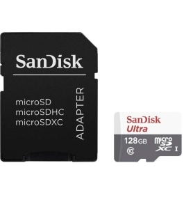 Card de memorie sandisk microsdxc, 128gb, adaptor sd, class 10 323059