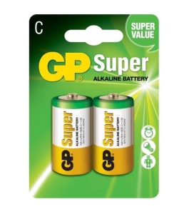 Baterii gp super alcaline c (lr14) 1.5v - 2 buc (gp14a-2ue2) 323810