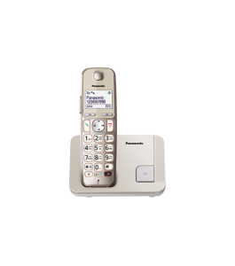 Telefon dect, argintiu, kx-tge210fxn, ideal pentru seniori 323674