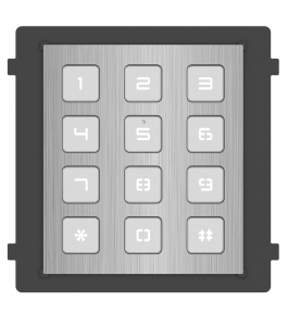 Modul de extensie videointerfon cu tastatura hikvision ds-kd- kp/s, negru...