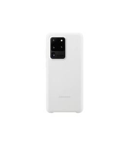 Husa galaxy s20 ultra g988 silicone cover white (ef-pg988twegeu) Silicon Alb...